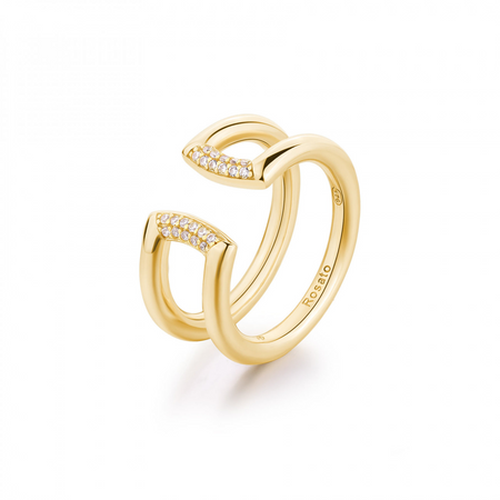 ROSATO Anello fascia in argento Donna Bianca rzbi86 da donna