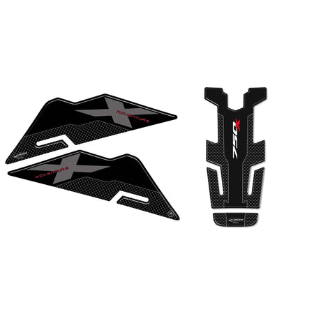 Kit 3 ADESIVI 3D Protezione compatibile per NC 750 MOTO HONDA NC750X 2016-2017
