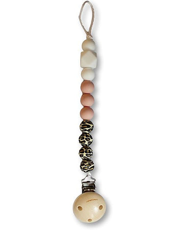 Clip Portaciuccio in Silicone - Massaggiagengive - Leopard/Rosa e Bian Chewies&more