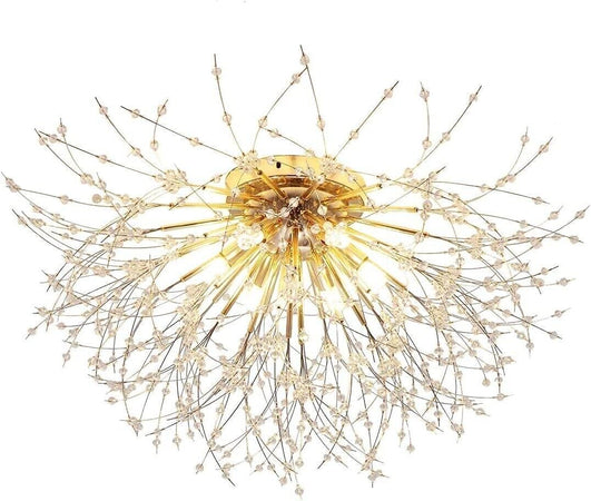 JIINOO Moderna Firework Lampadari, 6-Luci Dente di Leone Lampada da Soffitto
