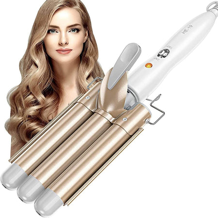 BESTOPE Hair Waver Bacchetta arricciacapelli a 3 cilindri - Arricciacapelli