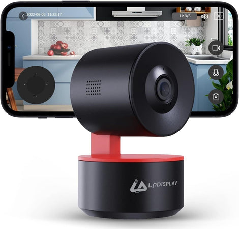 LPDISPLAY Telecamera di sicurezza intelligente per interni, telecamera domestica
