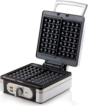 DOMO Piastra per wafel 2 in 1, per cialde di forma quadrata extra spesse