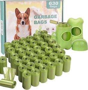 Sacchetto per escrementi di cane OUGED 630 pezzi,42 rotoli di ricarica con 2 dis