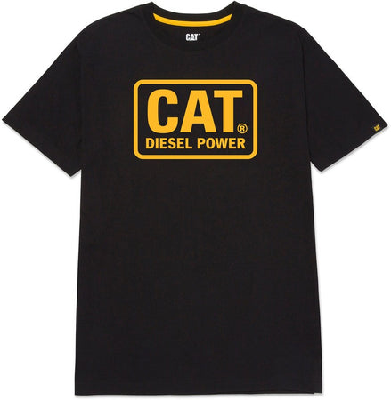 Maglietta Caterpillar CAT Diesel Power con vestibilità classica Black-Yellow