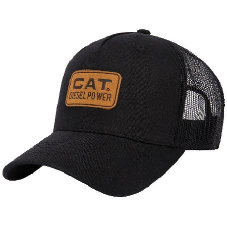 Berretto Caterpillar CAT Diesel Power Leather Patch Black