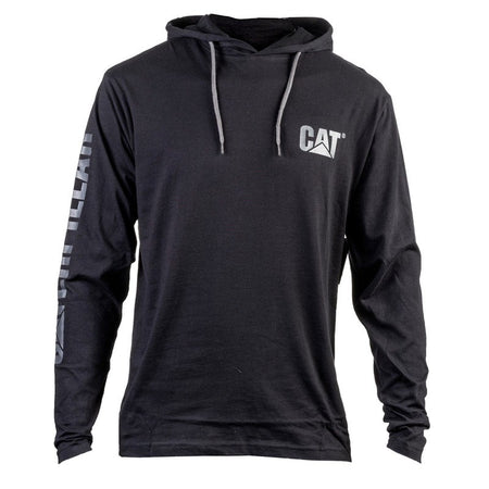 T-Shirt manica lunga con cappuccio CAT - UPF Defender Long Sleeve Tee Black