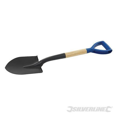 Pala vanga da scavo per canali metal detector 500mm acciaio legno Silverline Silverline