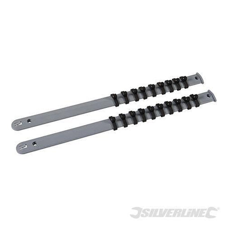 Set di supporti plastica per bussole a parete Silverline ordine posizione 2pz Silverline