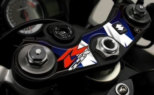 ADESIVI 3D BLU PROTEZIONI GSX-R compatibili per MOTO suzuki GSXR 600-750 2006-2016
