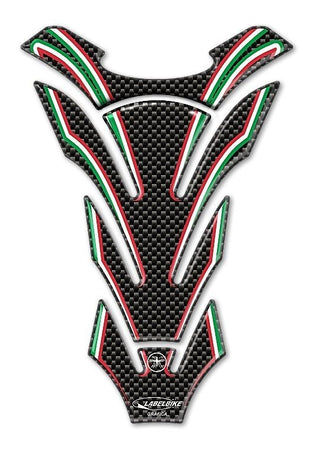 PARASERBATOIO ADESIVI in RESINA CARBONIO SERBATOIO MOTO BANDIERA ITALIANA ITALIA