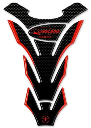 PARASERBATOIO LABELBIKE ADESIVI PER SERBATOIO MOTO IN RESINA 3D CARBON LOOK