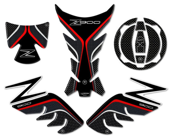 KIT ADESIVI PROTEZIONI in resina 3D compatibili per moto Z900 KAWASAKI carbon