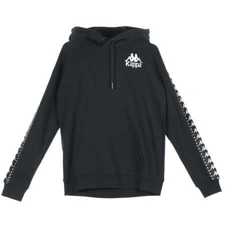KAPPA Felpa Cappuccio Uomo Authentic Porta Black/white da uomo