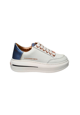 ALEXANDER SMITH Scarpe Donna Alexander Smith Lancaster Woman-White Dark Azure da donna