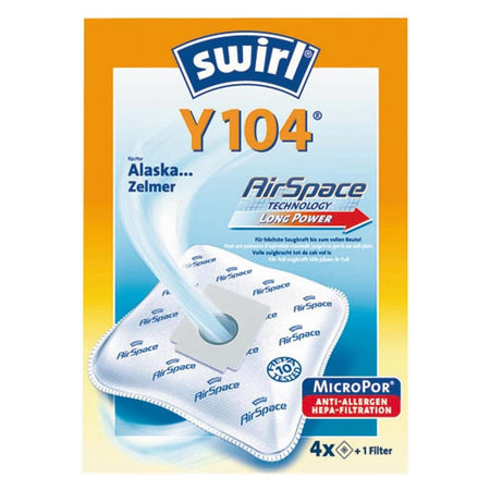 Sacchetti Microfibra x4 e Filtro Aria Compatibili per Aspirapolvere Alaska, Bomann, Clatronic, Tristar