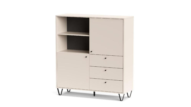 KIT MOBILE ALDO AL6 2 ANTE + 3 CASSETTI CM. 123X40X135H