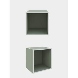 CUBO MENSOLA DA PARETE MURO CM.35X35X29 MODERNO SCANDI UFFICIO CAMERA