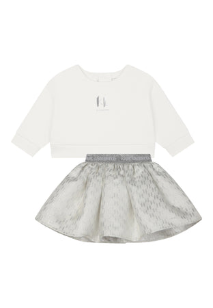 KARL LAGERFELD Completo Bambina Karl Lagerfeld set di stampa monogramma da bambino