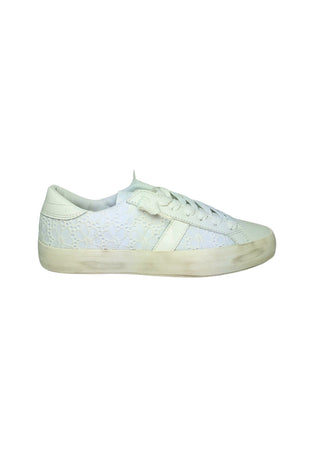 D.A.T.E. Scarpe Donna DATE Hill Low-Pop San Gallo. Fantasia in pizzo bianco. da donna