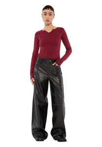 GUESS ORIGINALS Pantalone Donna Guess Originals Ecopelle da donna