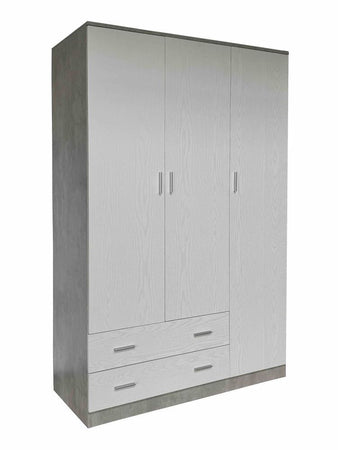 KIT ARMADIO SPACE 3 ANTE + 2 CASSETTI CM. 120X52X190H