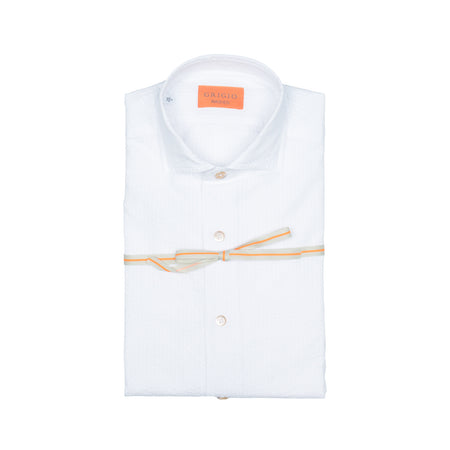 GRIGIO Camicia Uomo Grigio Silk Sucher da uomo