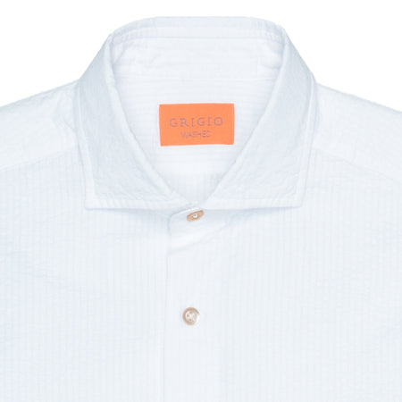 GRIGIO Camicia Uomo Grigio Silk Sucher da uomo