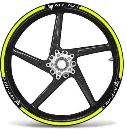 KIT STRISCE ADESIVE per CERCHI MOTO 17 compatibili YAMAHA MT-10 Adesivi tuning
