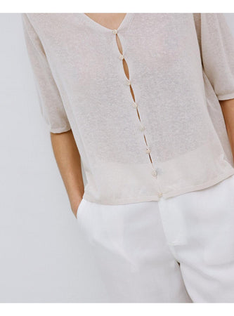 YERSE Cardigan Donna 42536 Cotone organico da donna