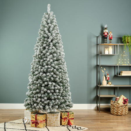 Albero di natale "Pop up innevato" in PVC di Altissima qualità, decorazione natalizia