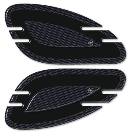 2 ADESIVI GEL 3D PROTEZIONI LATERALI SERBATOIO per MOTO retrò VINTAGE cafe racer