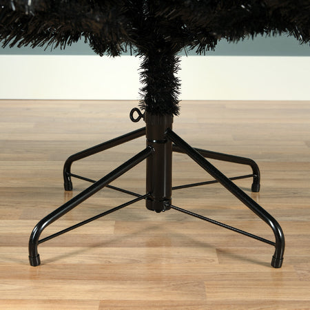 Albero di Natale nero "Berlin" in PE Effetto Real Touch + PVC h 210 cm