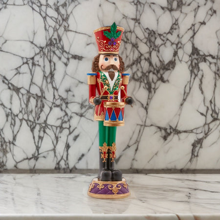 Soldatino schiaccianoci natalizio Multicolor a LED, h 90 cm