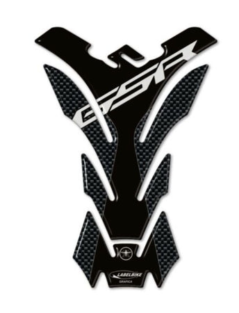 ADESIVO STICKER GEL 3D CARBONIO PARASERBATOIO COMPATIBILE per MOTO SUZUKI GSR