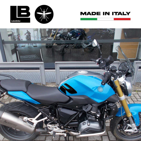 2 PROTEZIONI LATERALI SERBATOIO Stickers 3D compatibile per MOTO BMW R1200R 2015-19