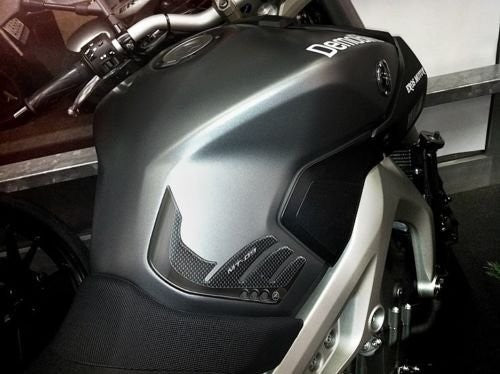 2 ADESIVI gel PROTEZIONI LATERALI SERBATOIO compatibili per MOTO YAMAHA MT-09