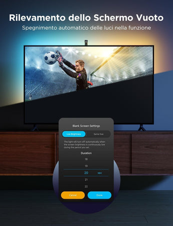 Govee LED TV Retroilluminazione 3 Lite con Correzione Fish-Eye Funzione 40-50 TV