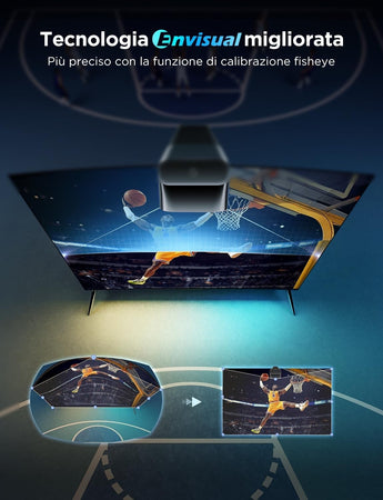 Govee LED TV Retroilluminazione 3 Lite con Correzione Fish-Eye Funzione 40-50 TV
