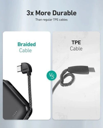 AUKEY PB-N73C 10.000 mAh 18 W con cavo USB-C integrato Caricabatterie portatile