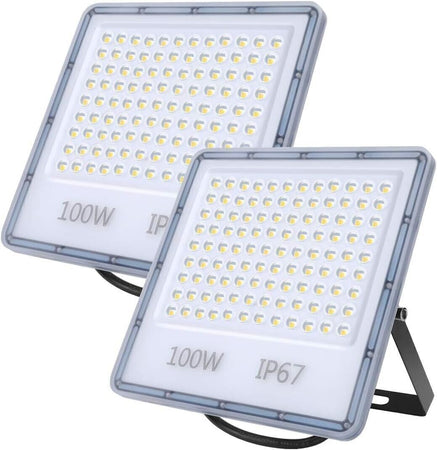 Proiettore a Led da Esterno 100W 10000LM Luce di Sicurezza Impermeabile IP67
