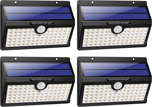 Luci Solari Esterno, 78 LED Super Luminosa Lampada Solare esterno, Confezione