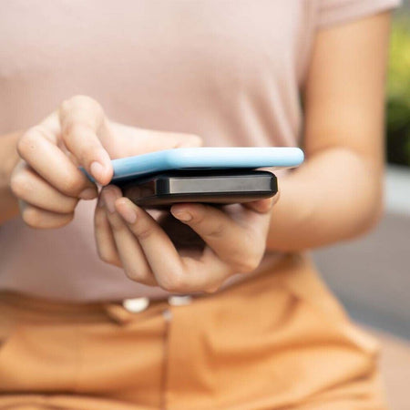 POWER BANK MAGNETICO WIRELESS MAGNETICO MAGSAFE ULTRA SOTTILE 5000MAH GRIGIO