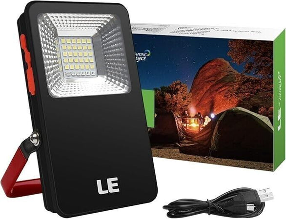 Luci da Lavoro Ricaricabili a LED, Faro Proiettore LED Portatile, Impermeabile