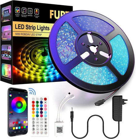 Strisce LED FUPT, (5 m) Strisce luminose intelligenti con telecomando