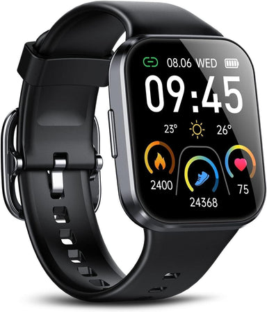 Aptkdoe Smartwatch Uomo Donna 43 mm Schermo HD Fitness Tracker Orologio