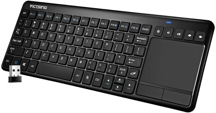 VicTsing Mini Tastiera Wireless Touchpad Ultra-Sottile, Tastiera Wireless All-in