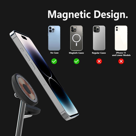 Caricabatterie wireless magnetico Boaraino, stazione di ricarica wireless 3 in 1