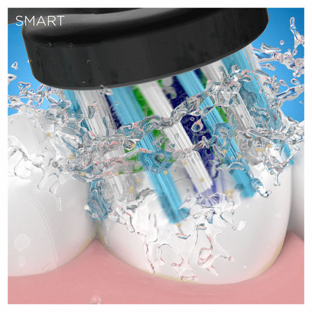 Oral-B Smart 4 4500 Black Edition Spazzolino Elettrico con 2 Testine Smart