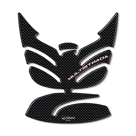 PARASERBATOIO in gel 3D CARBON LOOK compatibile per MOTO DUCATI MULTISTRADA 1260